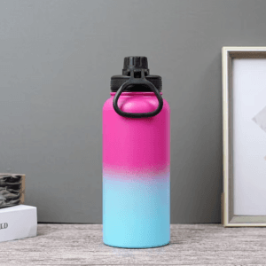 Vacuum flasks Water Bottle 32 oz with Straw and Lid Half Gallon Jug Large Stainless Steel Wide Mouth Suitable Sports Gym