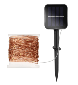 Solar copper string lighting