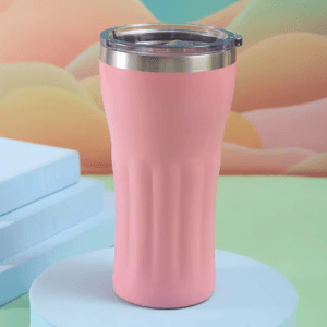 Powder coated insulated cup
