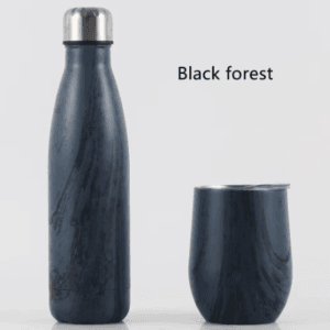 double wall cola shape 500ML water bottle with 12oz wine cup